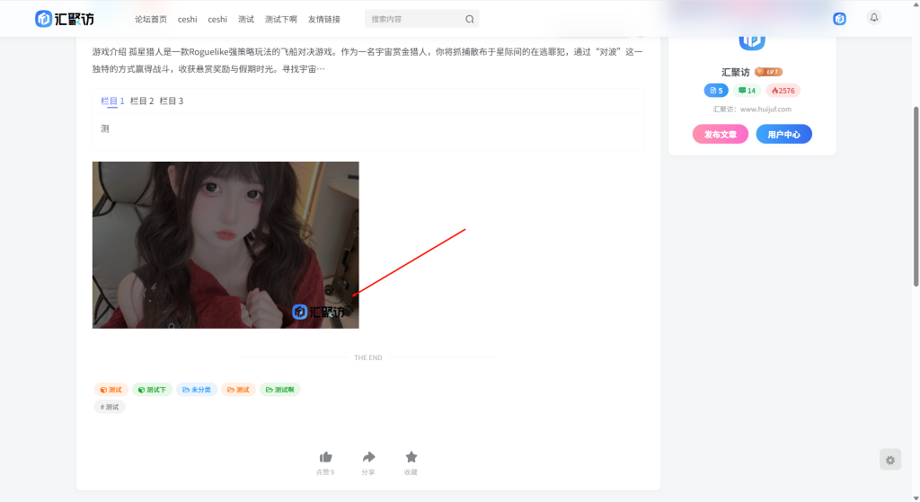 子比主题 – 给文章页图片添加遮罩版权图片-汇聚访