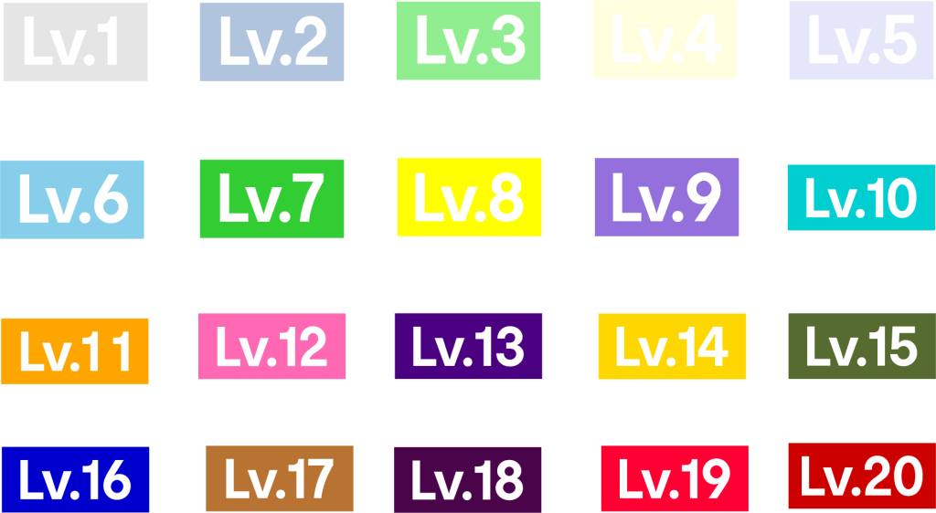 图片[1]-图片素材 – 仿哔哩哔哩等级图标-汇聚访