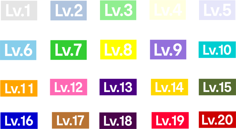 图片素材 - 仿哔哩哔哩等级图标-汇聚访