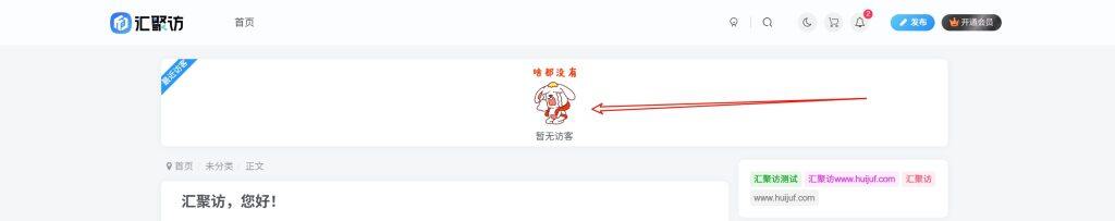 图片[1]-子比主题 – 文章最新访客小工具-汇聚访