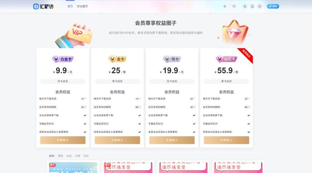 图片[1]-子比主题 – 首页VIP购买小工具（第二版）-汇聚访