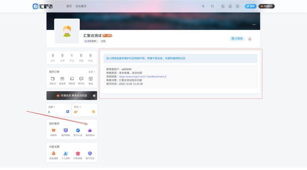 图片[1]-子比主题 – 用户中心我的投诉页面（三款）-汇聚访
